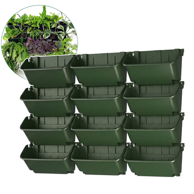 Vertikaler Garten Pflanzkasten - Pro - Starter-Set - 12 Stück